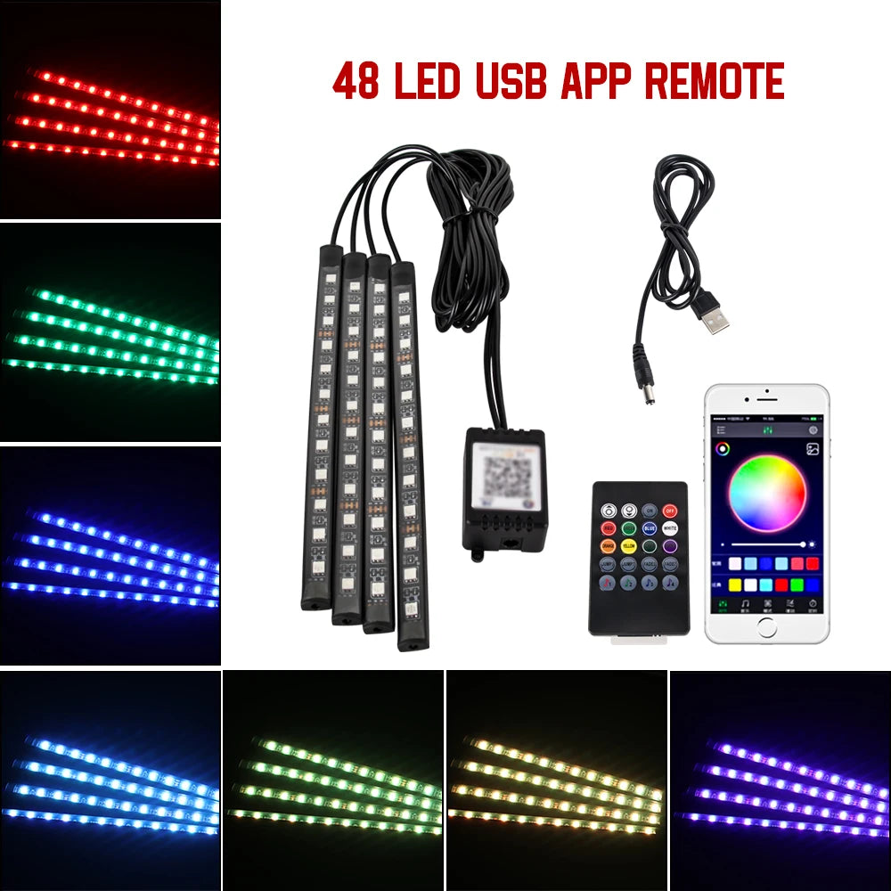 LEDS Universelles pour tout type de véhicule, USB/ Allume-Cigare
